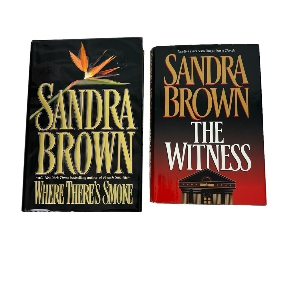 Sandra Brown Fiction Books/Novels Lot/2 Hardcover Dust Cover Thriller/Romance
